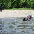 Das Hochwasser an der München-Isar ....