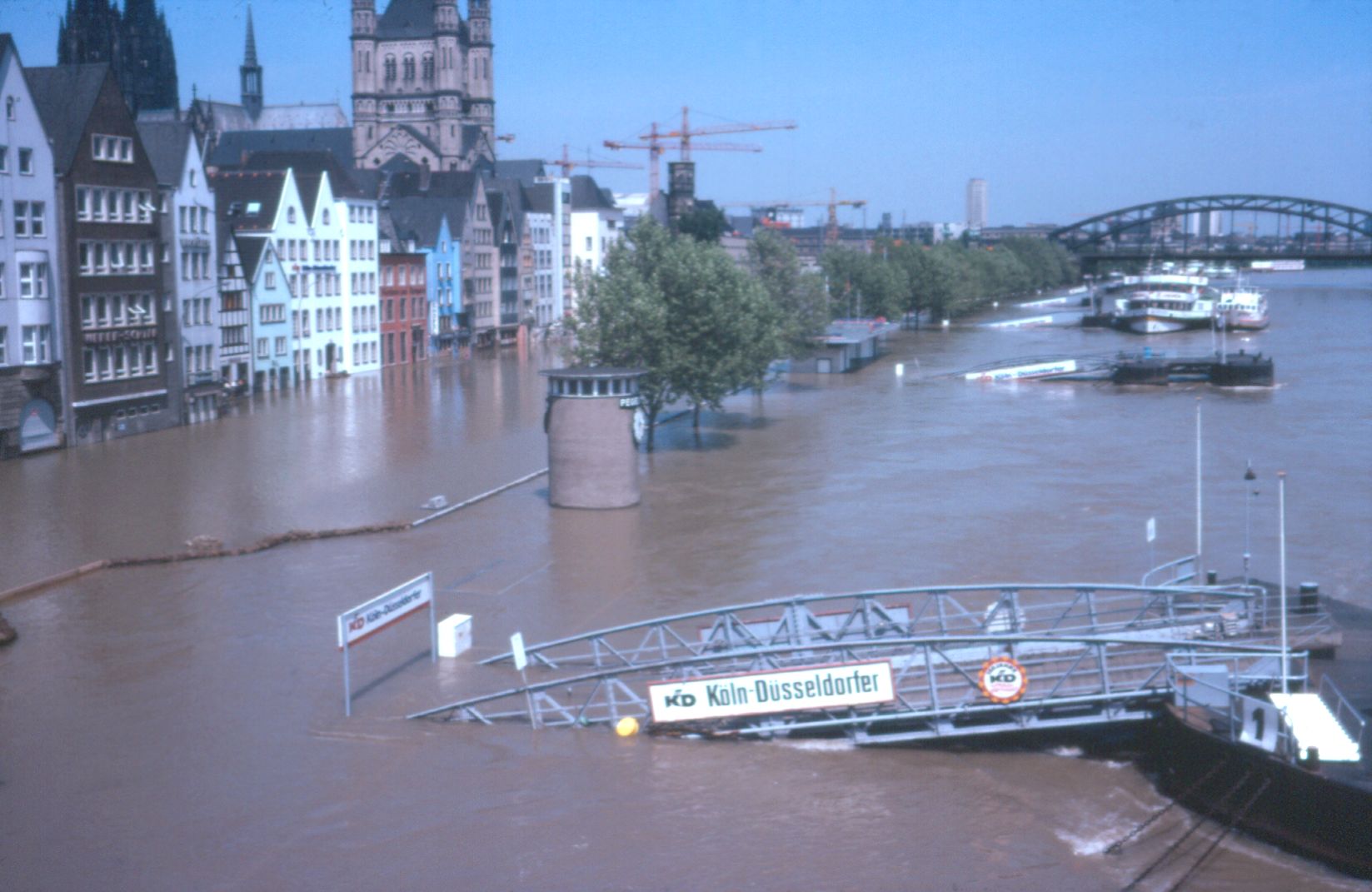 Das Hochwasser in Köln 1983