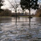 Das Hochwasser ist erstarrt