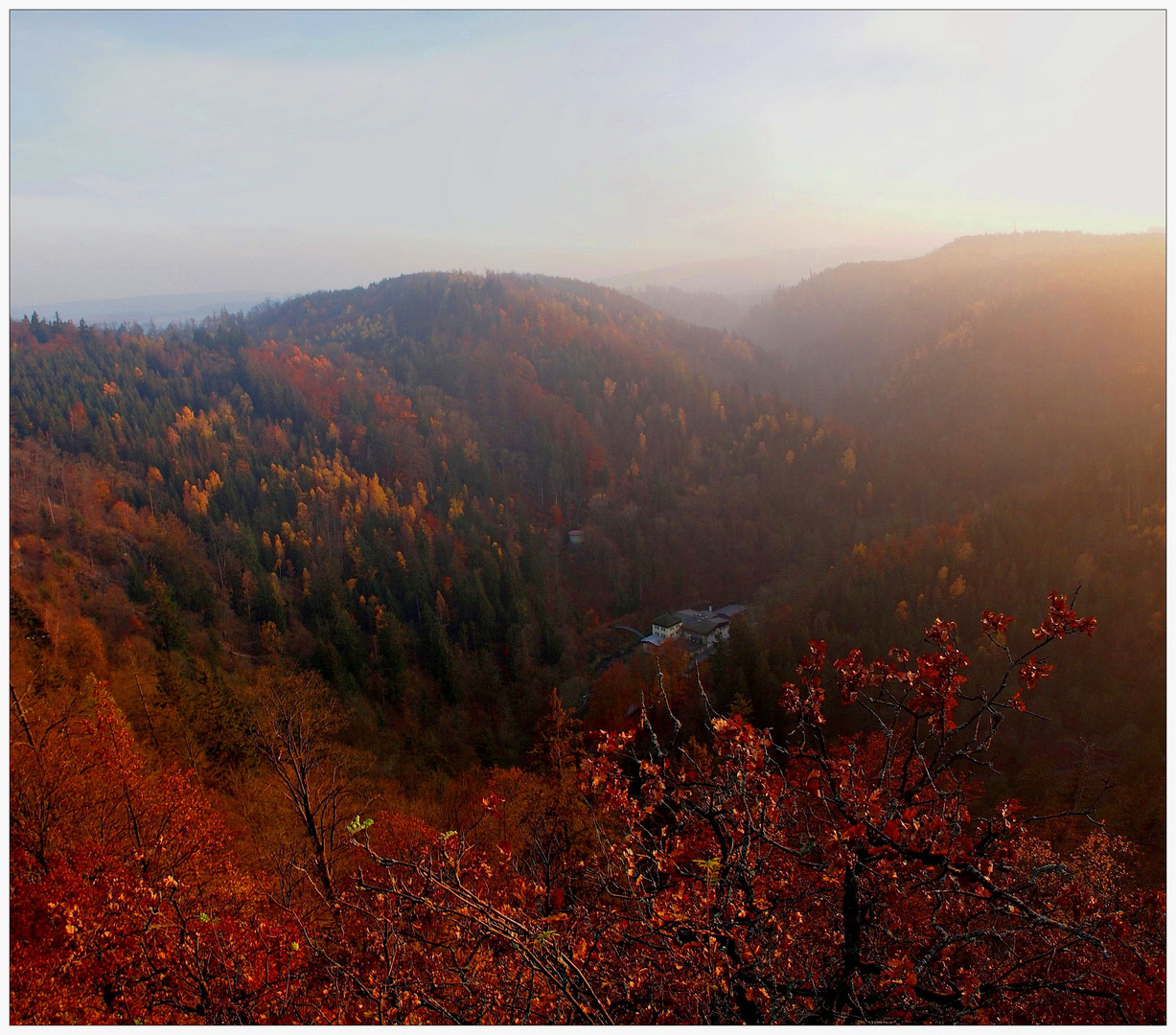 Das Höllental. Blick vom König David