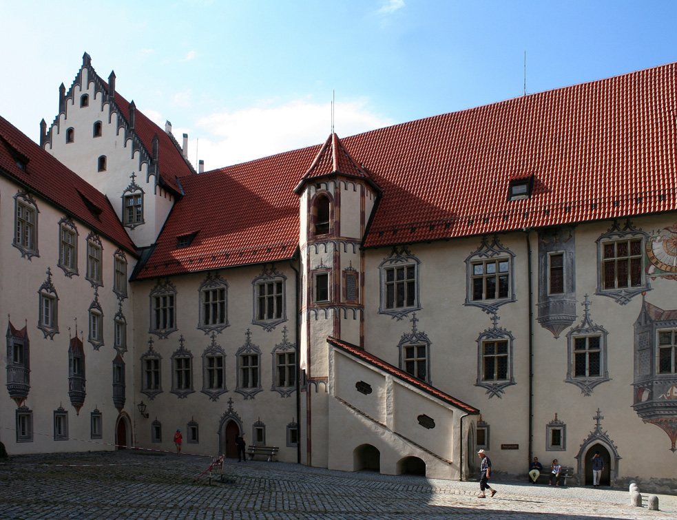Das Hohe Schloss in Füssen (Schlosshof)