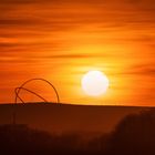 Das Horizontobservatorium im Sonnenuntergang