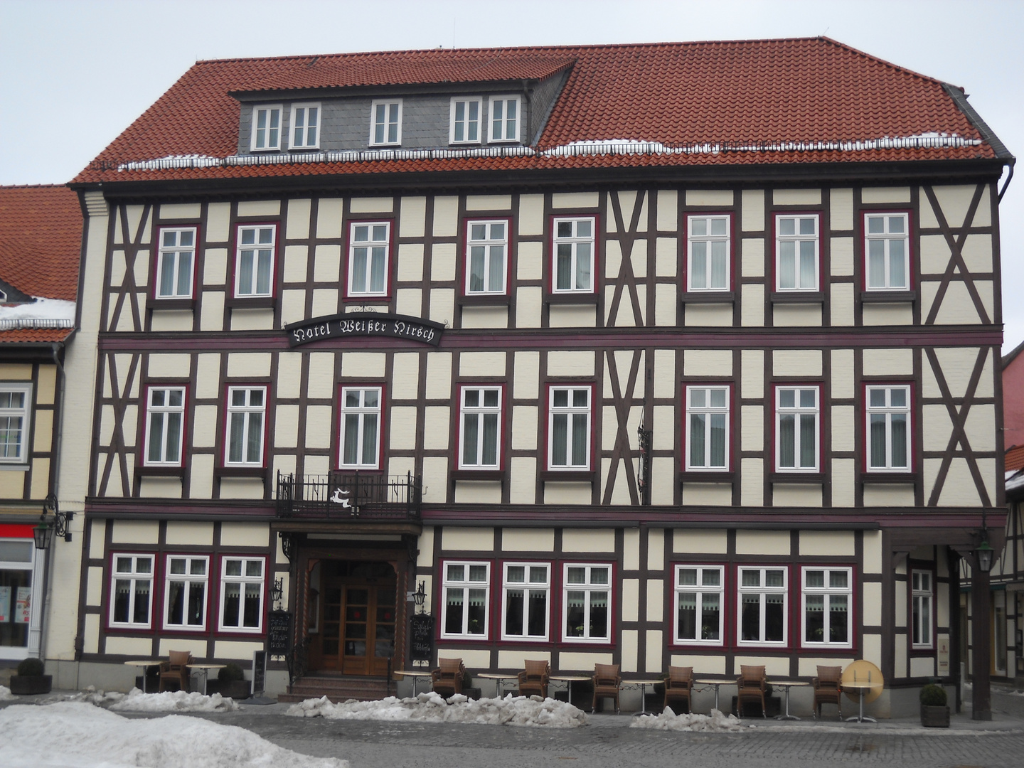 Das Hotel in Wernigerode im Winter