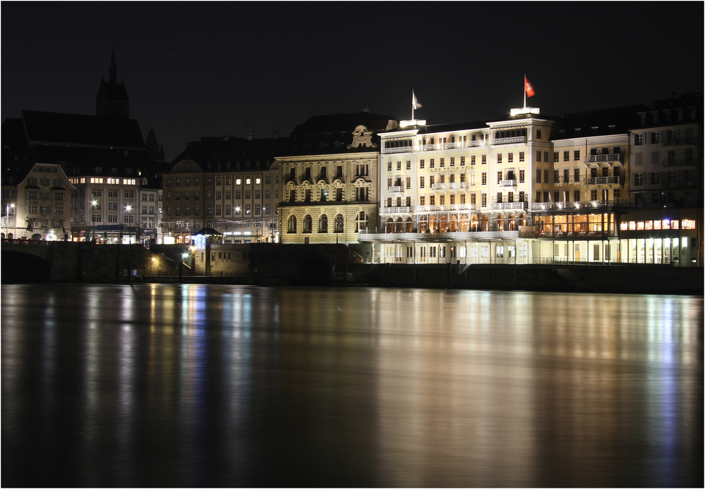 Das Hotel "Les Trois Rois" in Basel