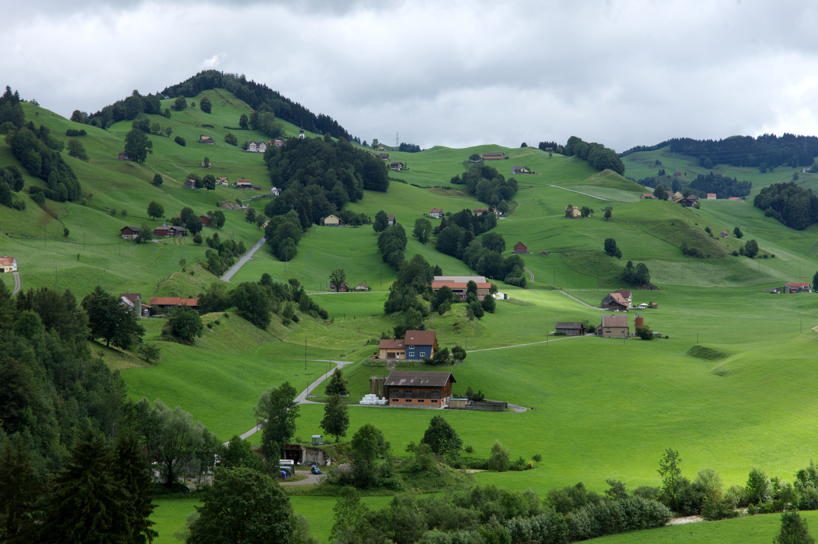 Das hügelige Appenzellerland