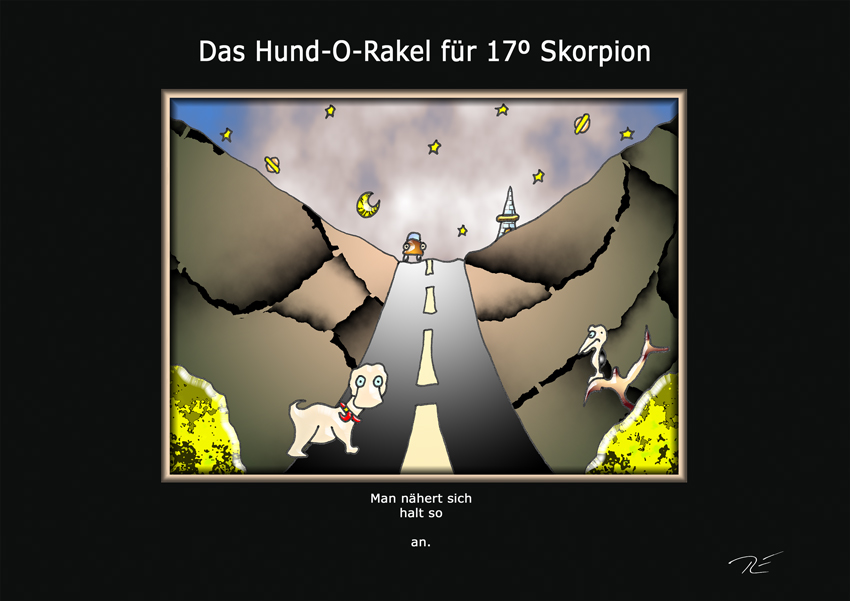 Das Hund-O-Rakel für 17° Skorpion