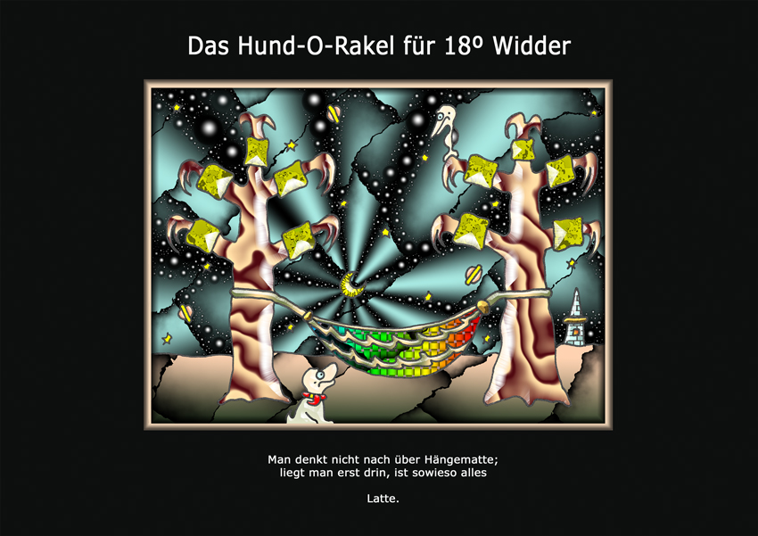 Das Hund-O-Rakel für 18º Widder