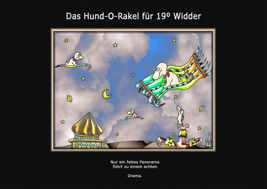 Das Hund-O-Rakel für 19º Widder