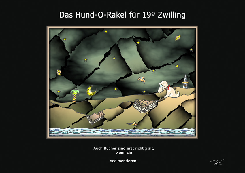 Das Hund-O-Rakel für 19º Zwilling