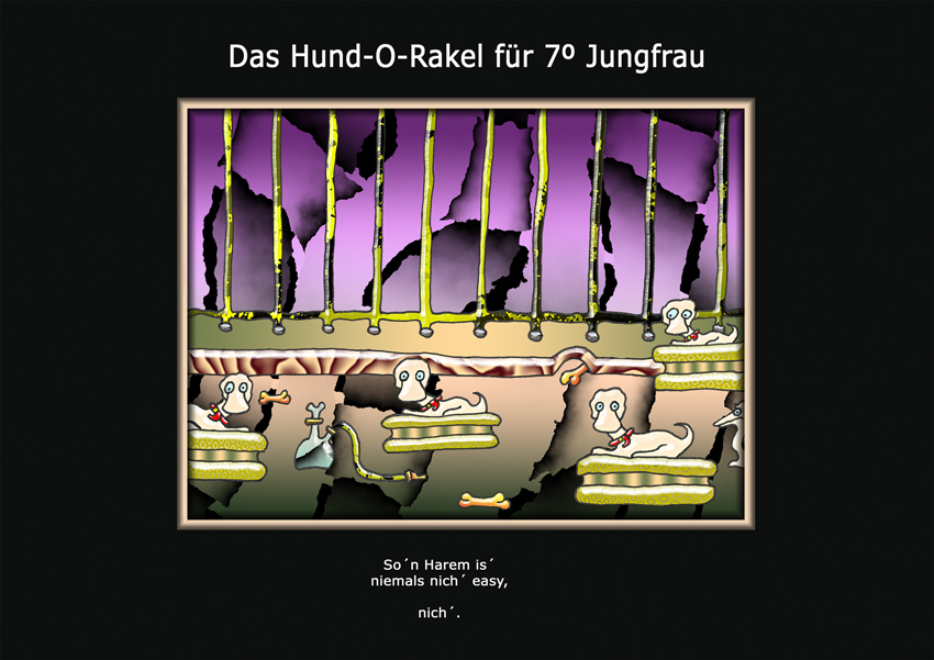 Das Hund-O-Rakel für 7° Jungfrau Foto & Bild | 2d-grafik, zeichnungen