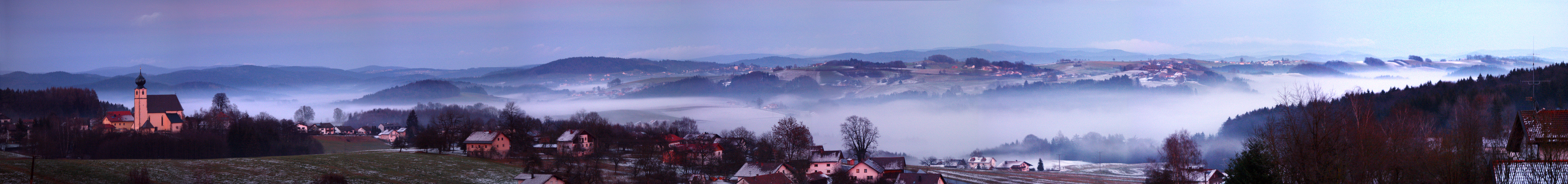 Das Ilztal im Dämmernebel