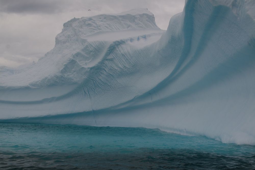 Das Innere eines Eisberges