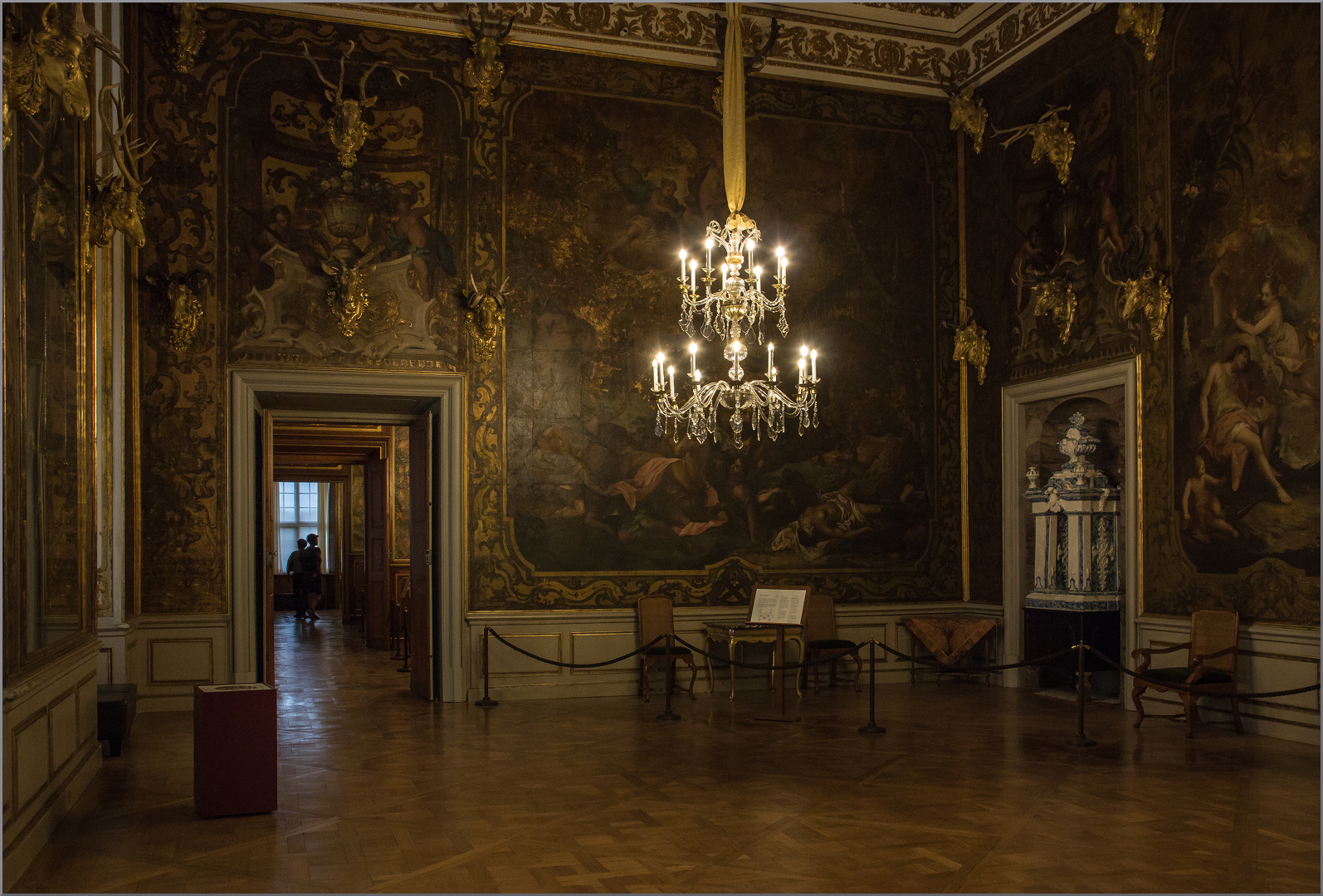 Das Innere vom Schloss Moritzburg 