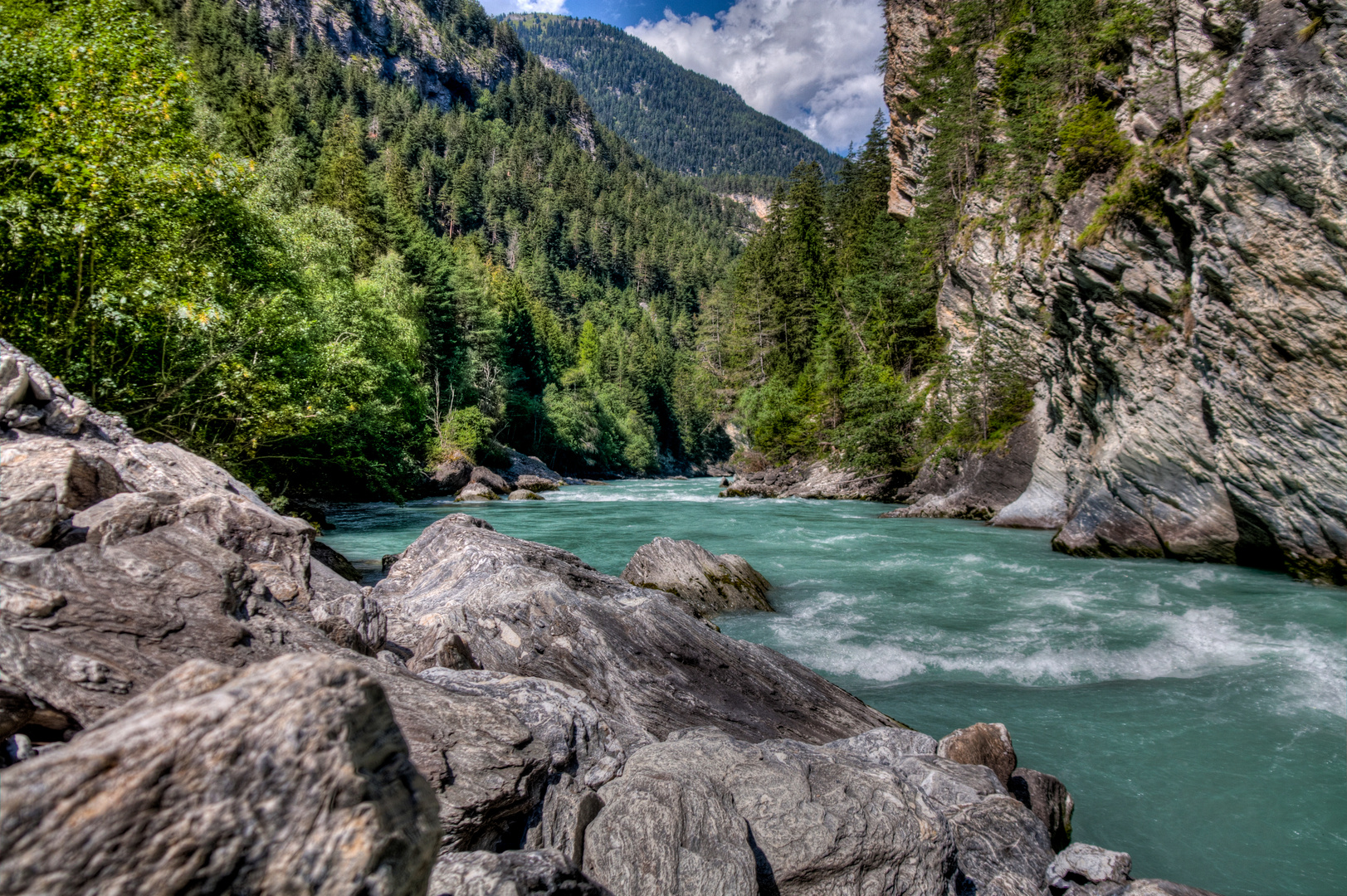 Das Inntal bei Altfinstermünz