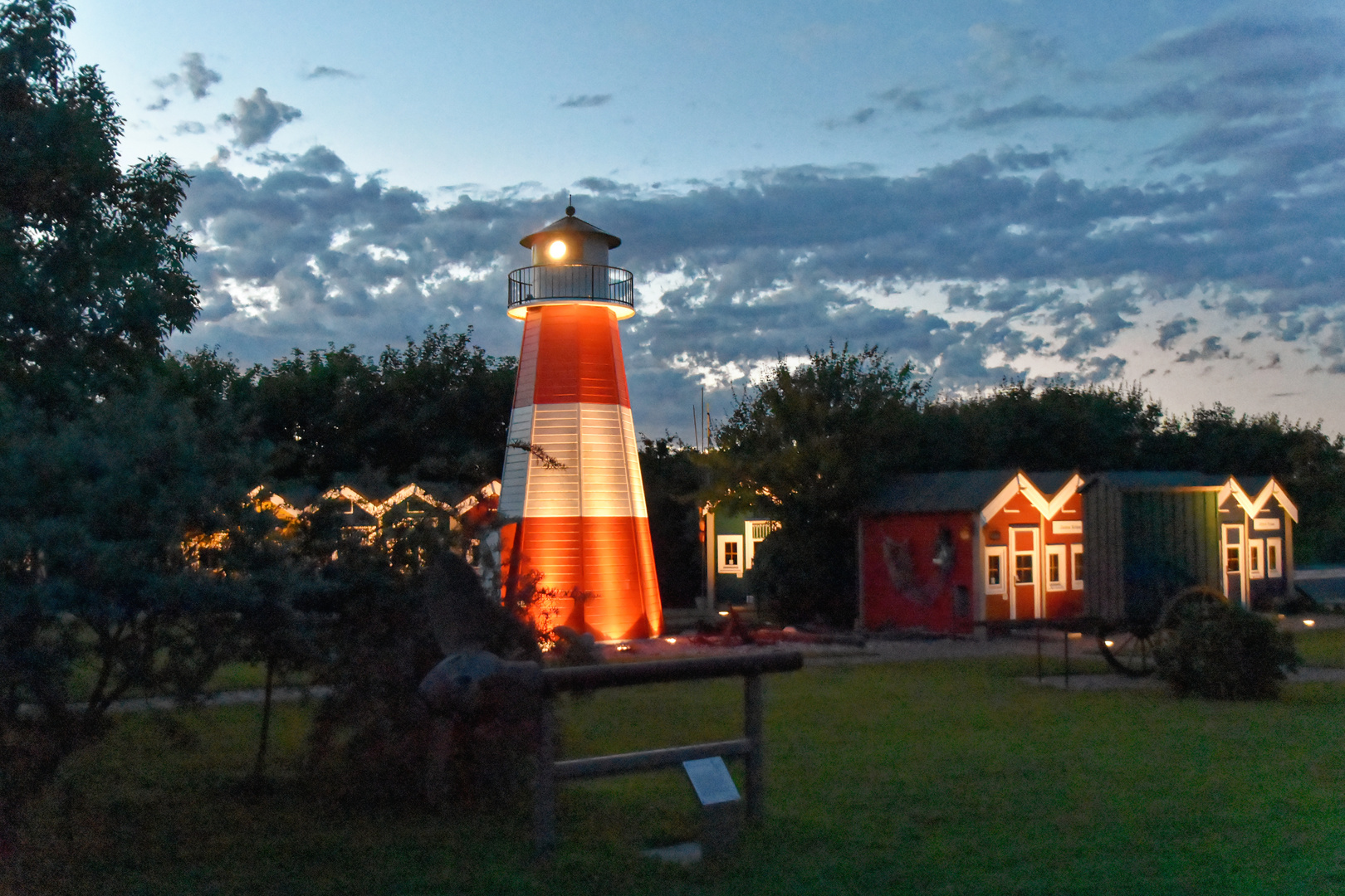 Das Inselmuseum Helgoland am Abend