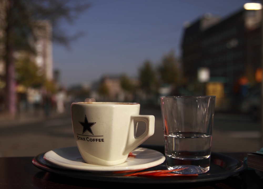 Das is mal ein schöner Kaffee...!