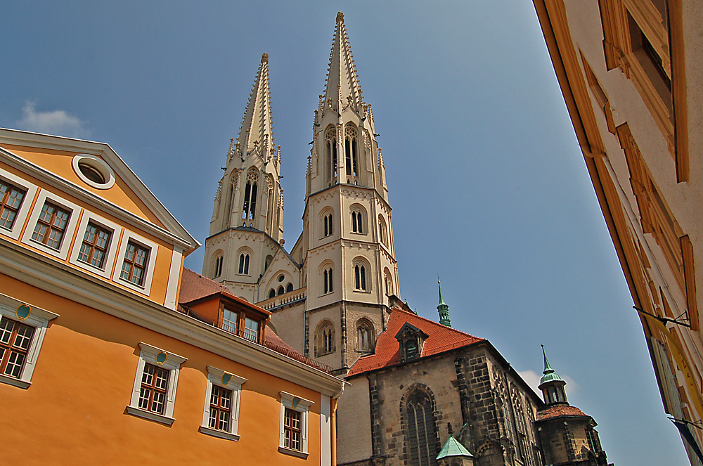 Das ist die Spitze (der Peterskirche)