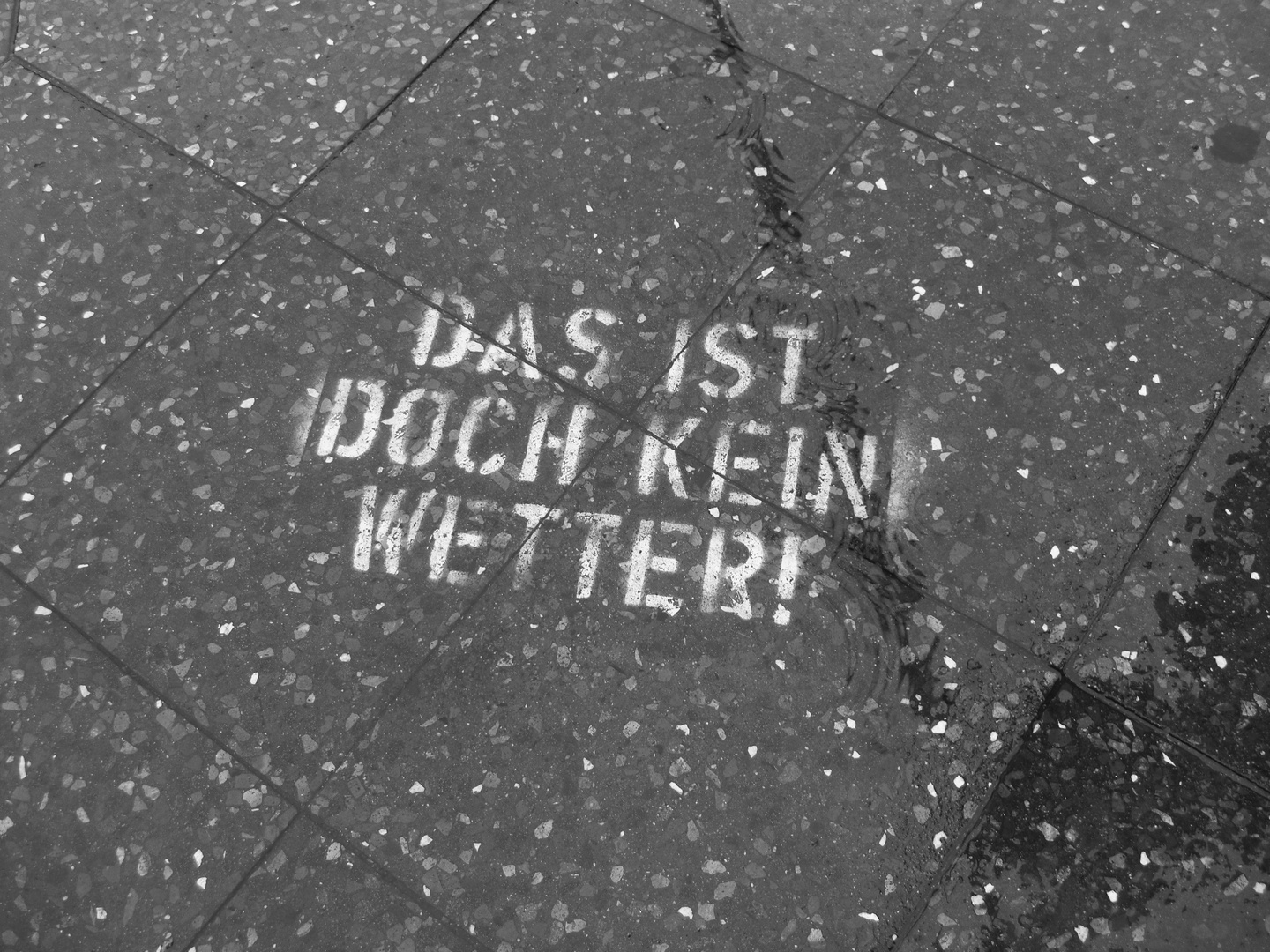 DAS IST DOCH KEIN WETTER!