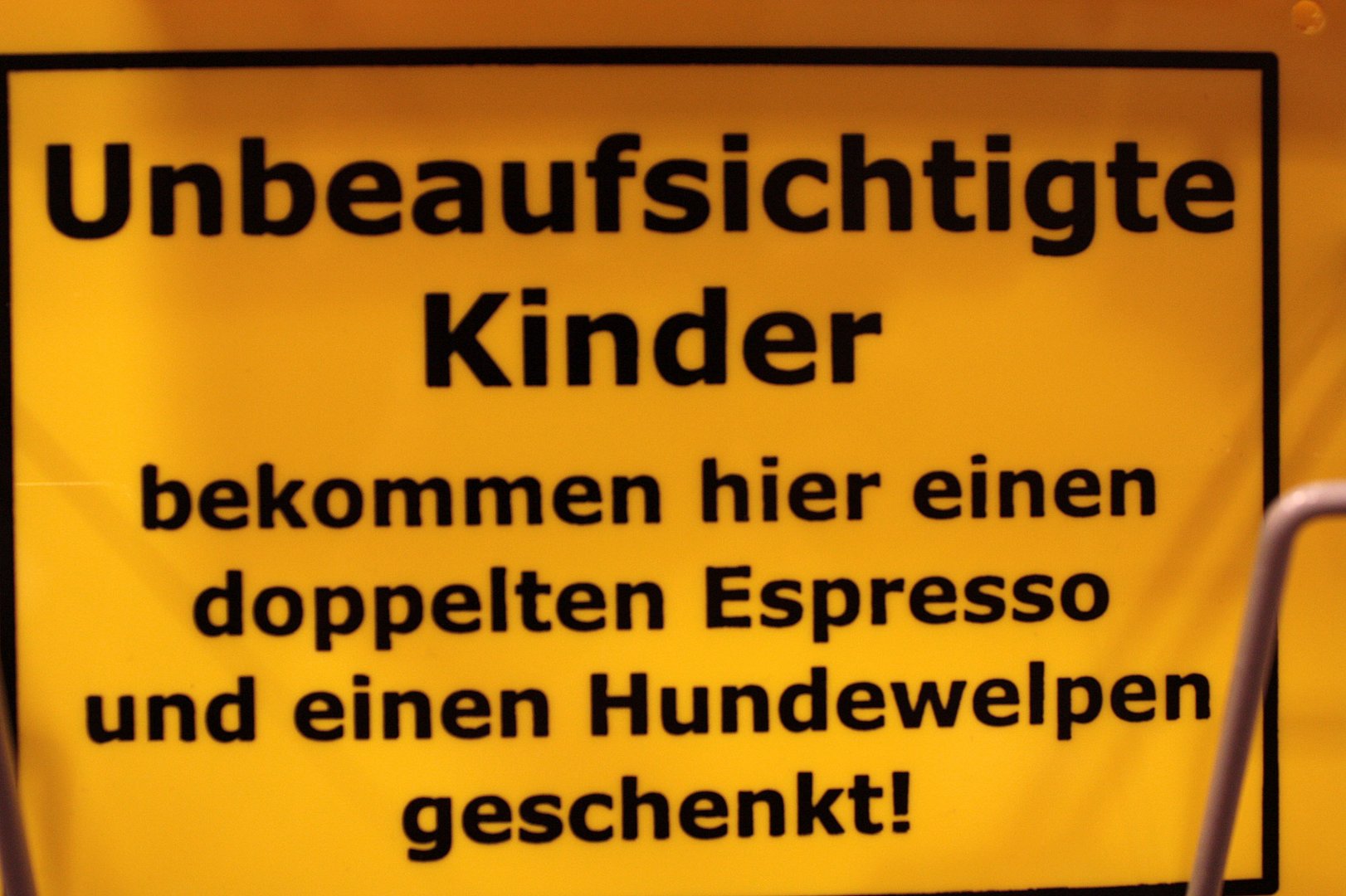 das ist doch mal ein Hinweisschild 