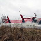 Das ist ein Stapellauf in Leer/ Ostfriesland