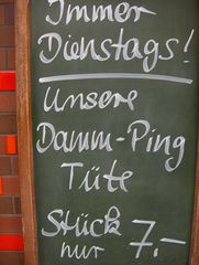 das ist vielleicht ein Dumping...