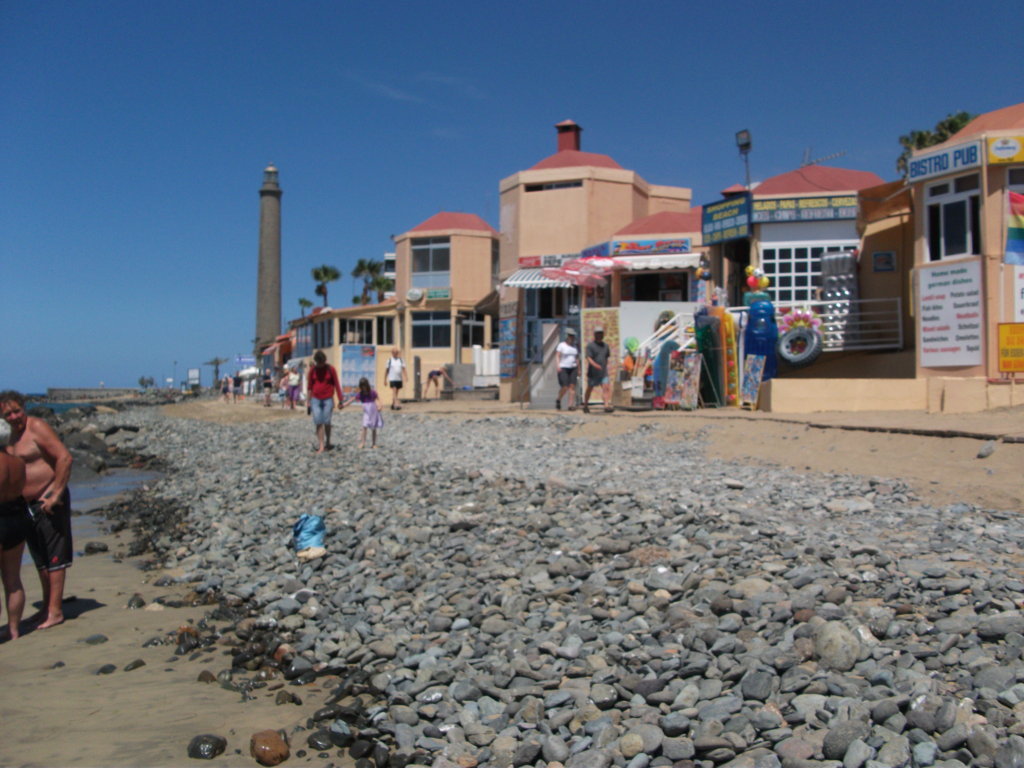 das ist vom Strand in Maspalomas noch übrig