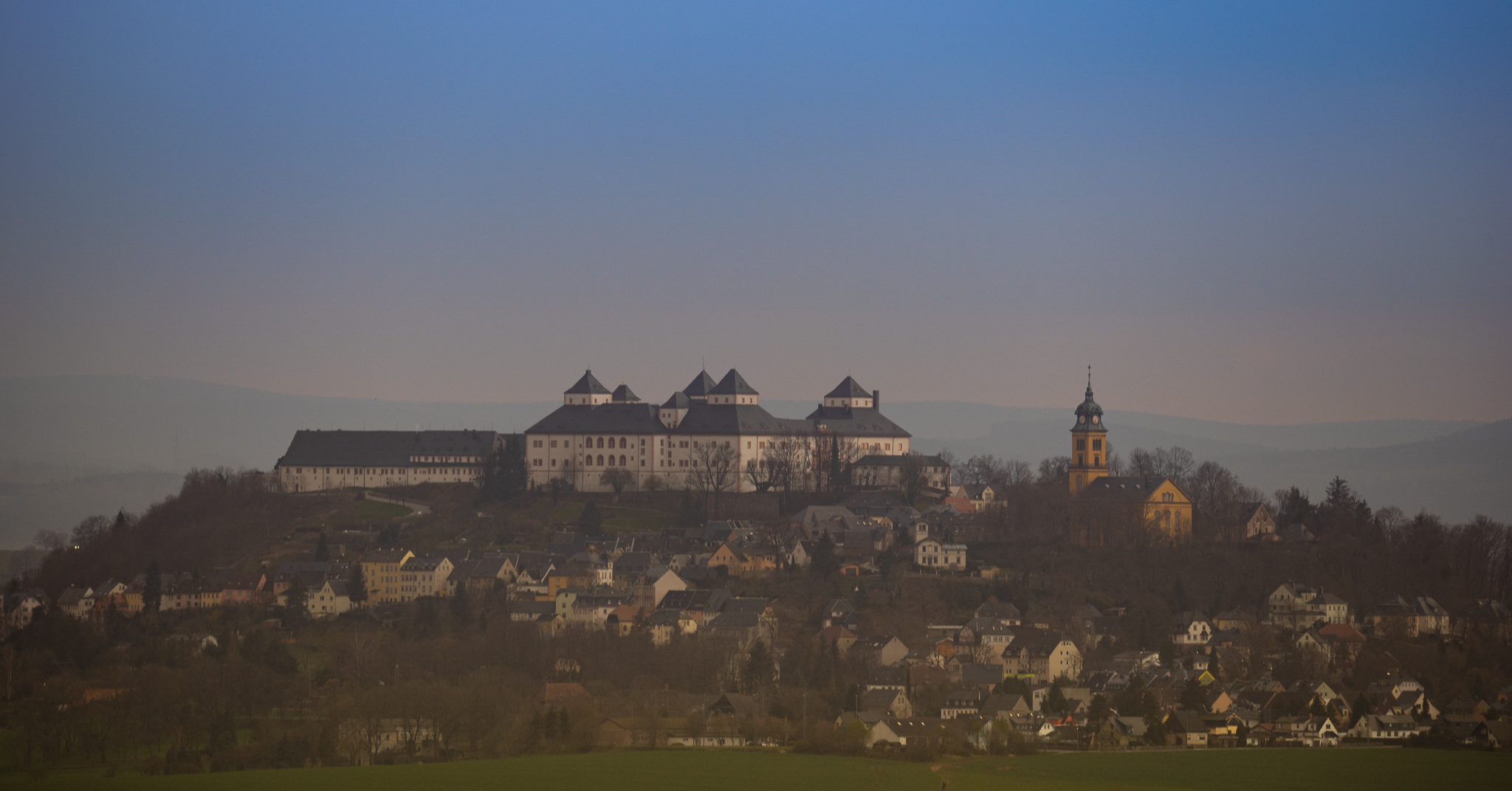 Das Jagdschloss Augustusburg in der gleichnamigen Stadt