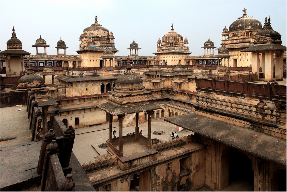 das Jehangir Mahal von Orchha war nur für die Dauer einer Tigerjagd...