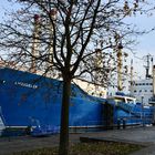 Das Jugendschiff "Likedeeler" Im Rostocker Stadtteil Schmarl