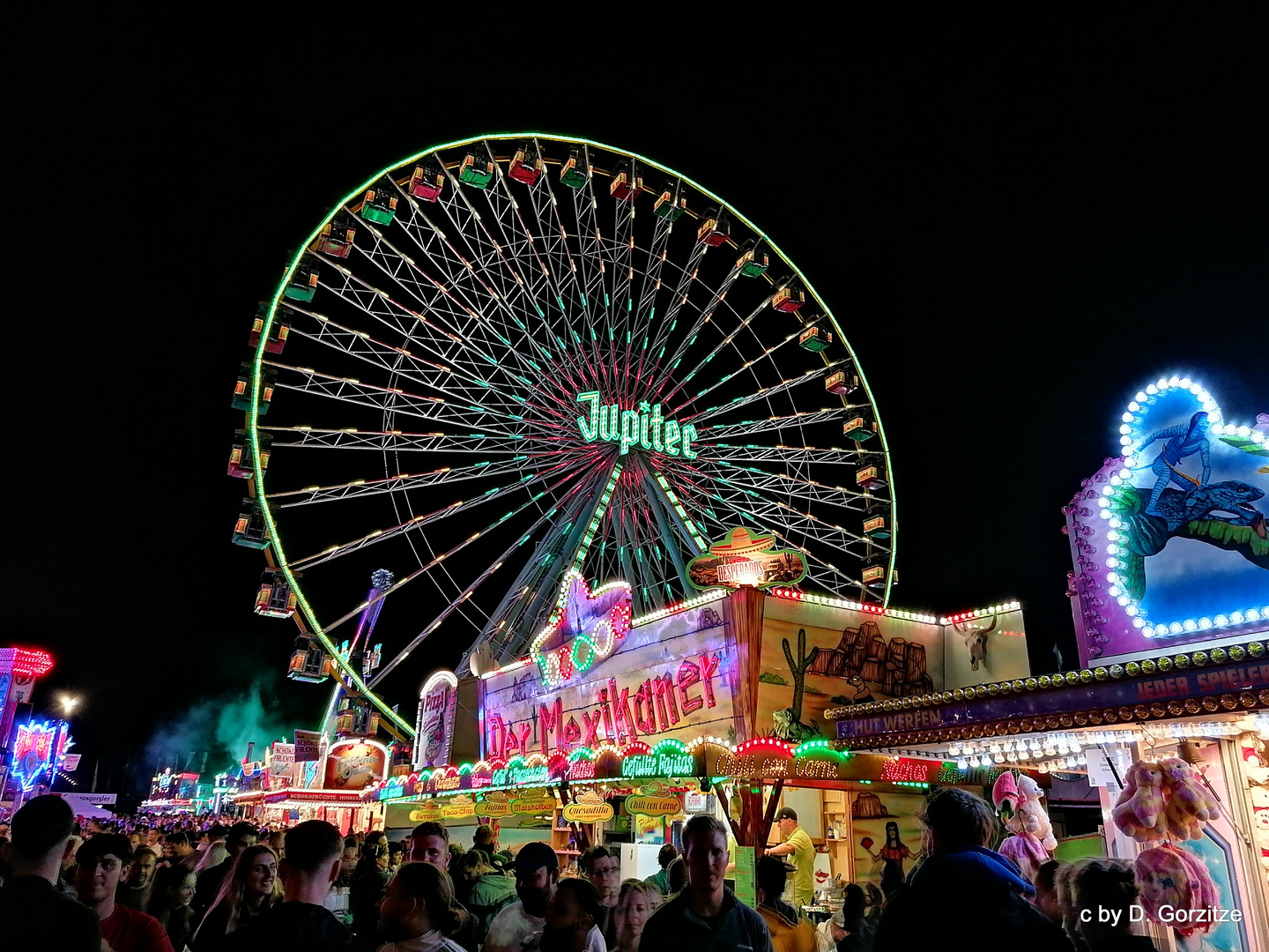 Das Jupiter Riesenrad auf dem Wurstmarkt !