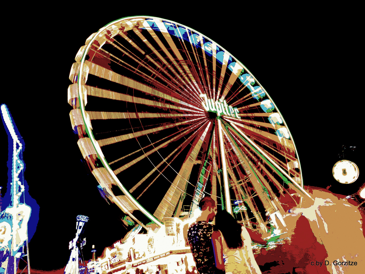 Das Jupiter Riesenrad auf dem Wurstmarkt !