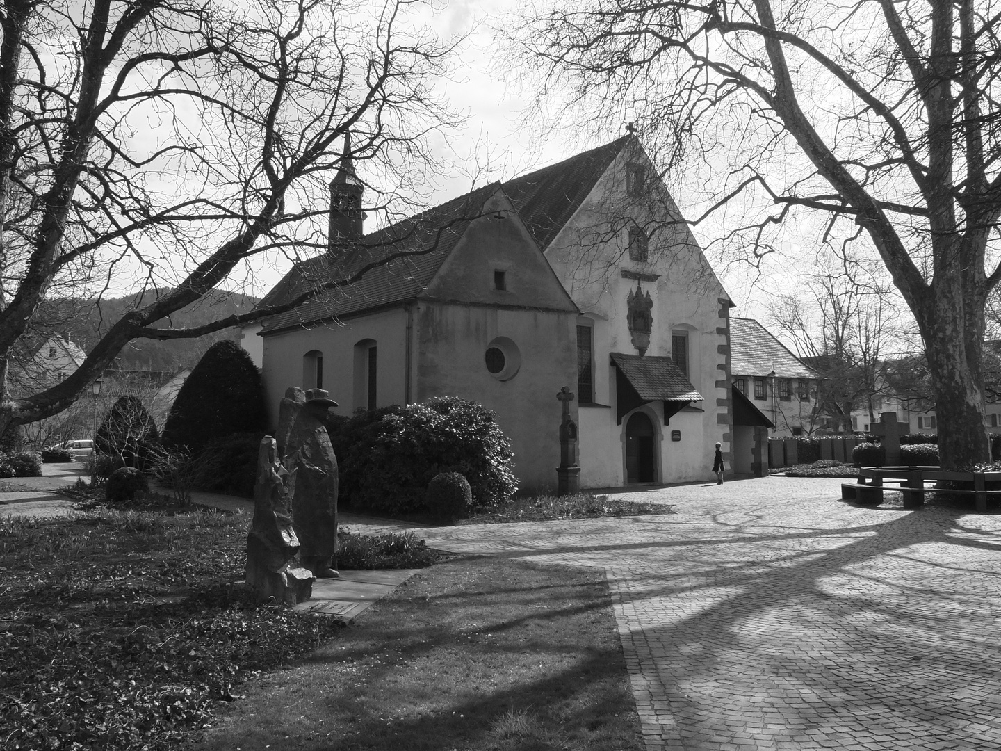 das Kapuzinerkloster in Haslach im Kinzigtal an einem Sonntagnachmittag im April 2013