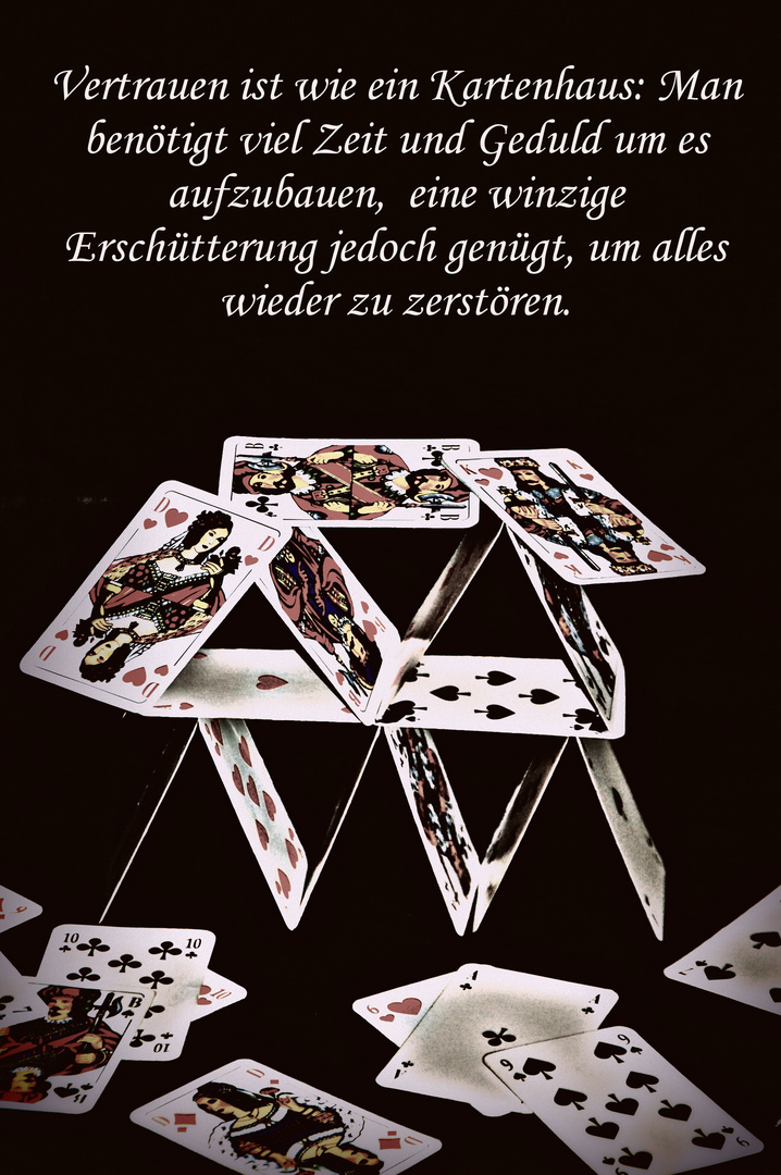 Das Kartenhaus Foto & Bild motive, vertrauen, karten Bilder auf