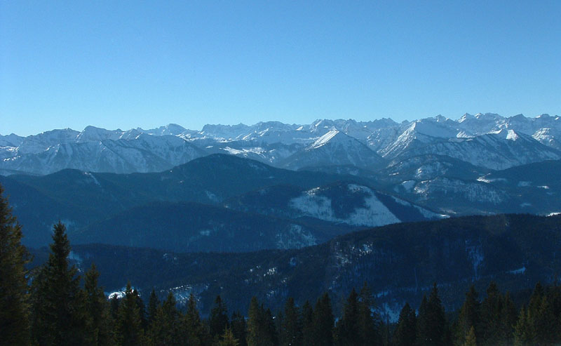 Das Karwendel vom Brauneck aus