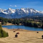 Das Karwendelgebirge am Geroldsee