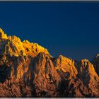 Das Karwendelgebirge im letzten Sonnenlicht