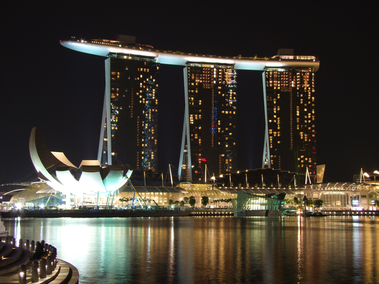 Das Kasino- Hotel Marina Bay Sands in Singapur