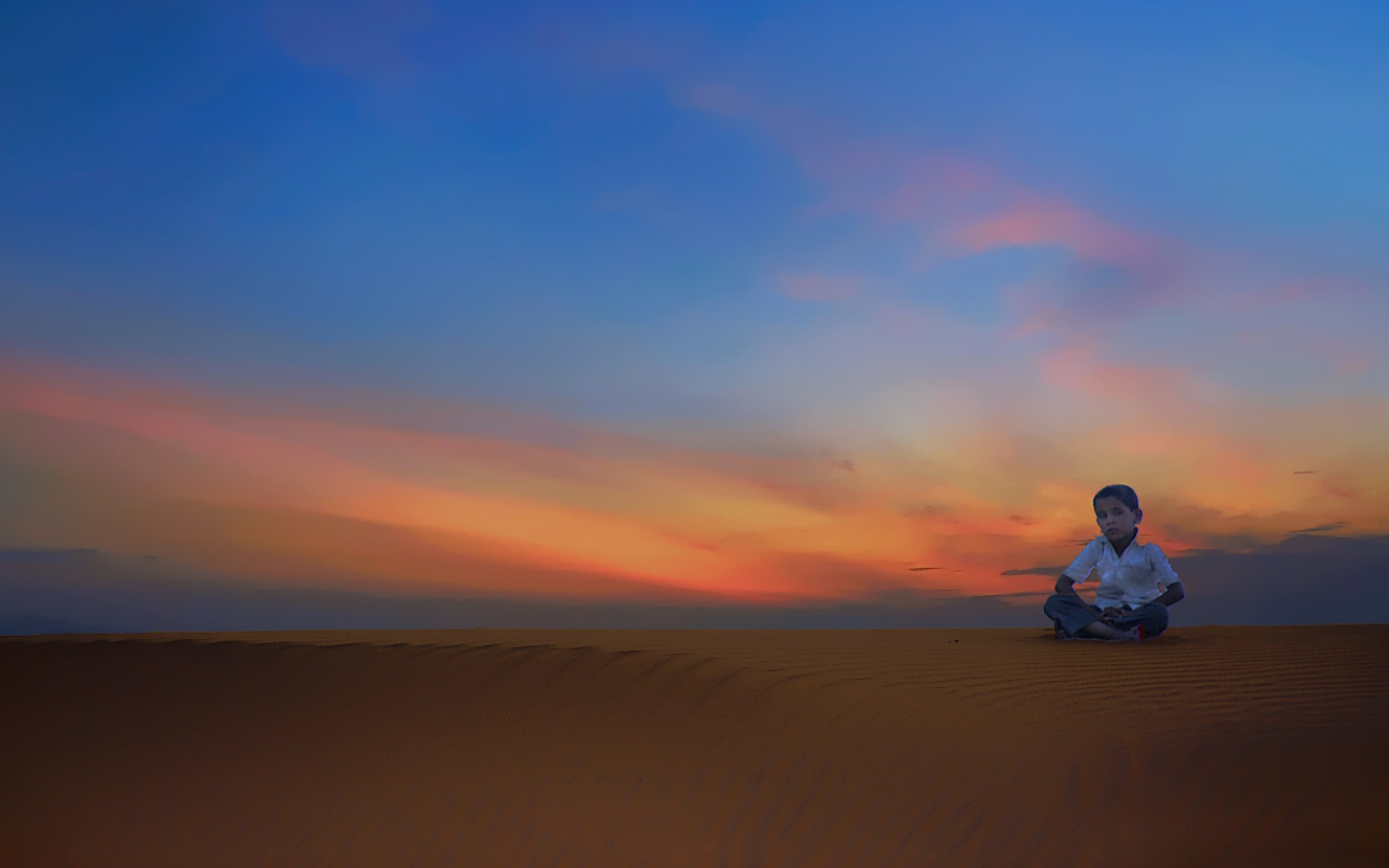 das Kind in der Wüste