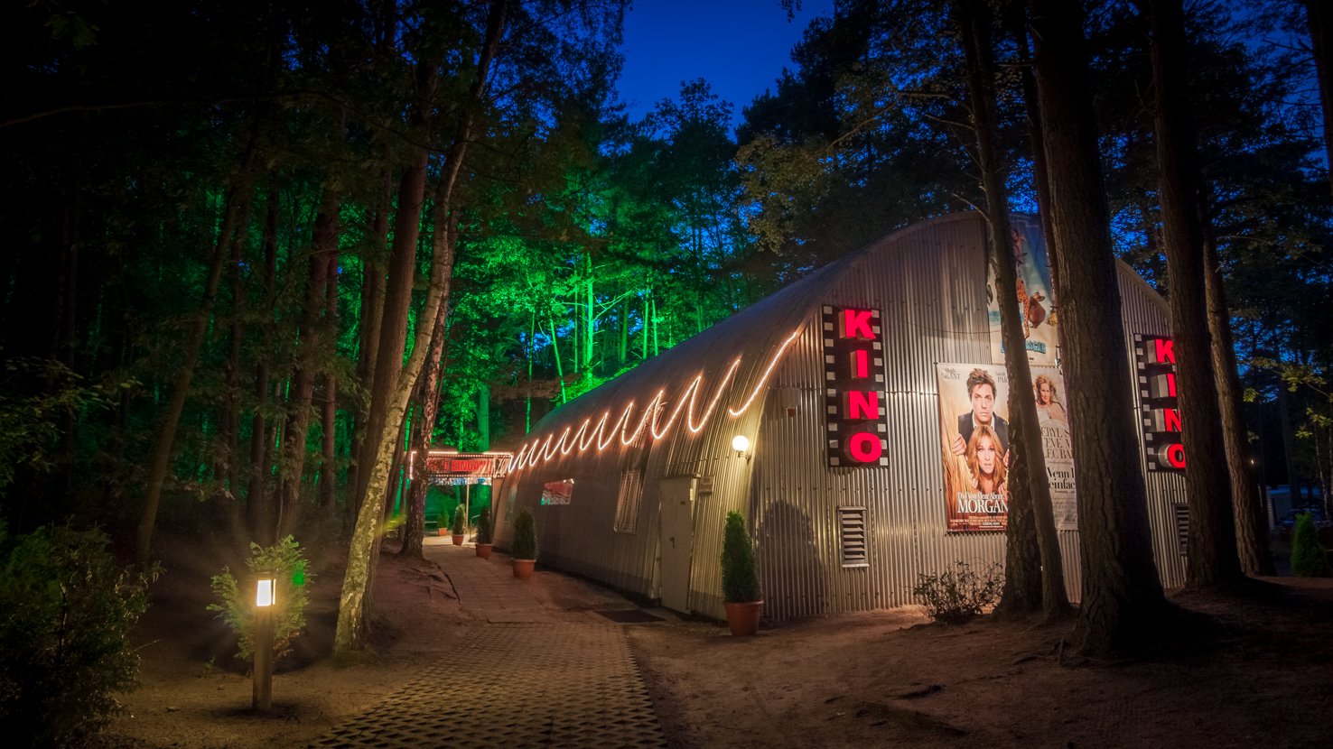 Das Kino auf dem Campingplatz