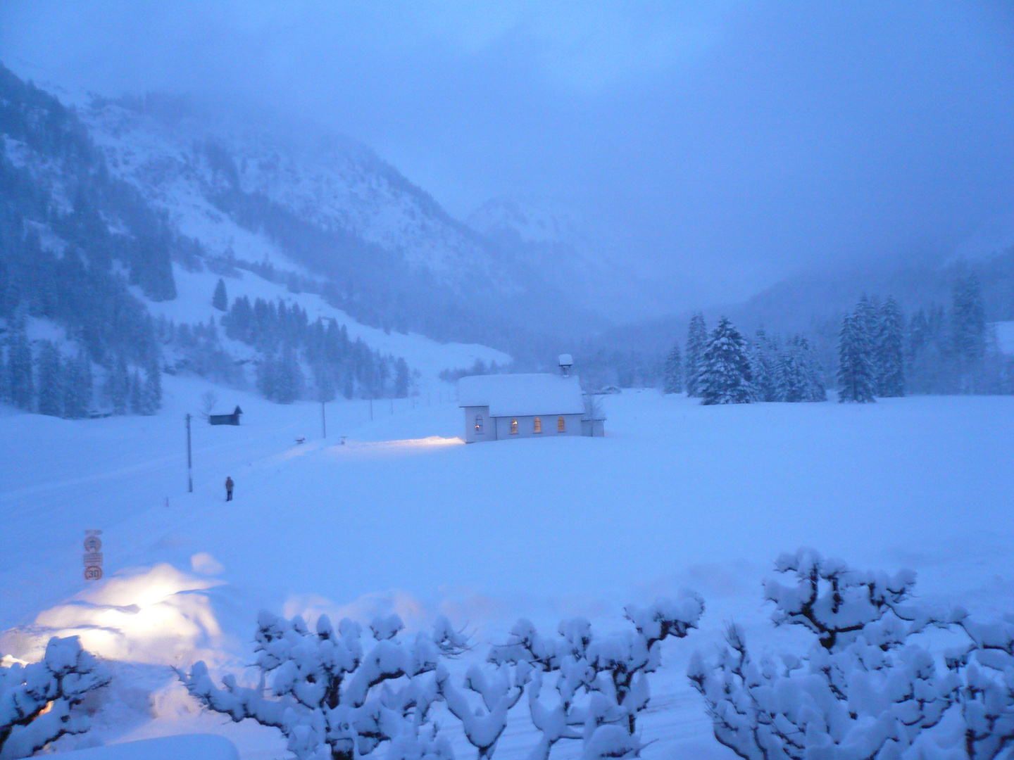 Das Kirchlein in Birgsau / Oberstdorf lockt