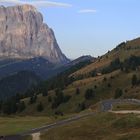 Das Kirchlein und der Langkofel vom Grödner Joch aus...