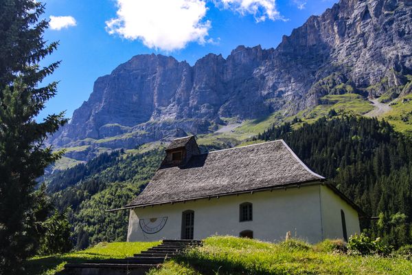Das Kirchlein von Gadmen...