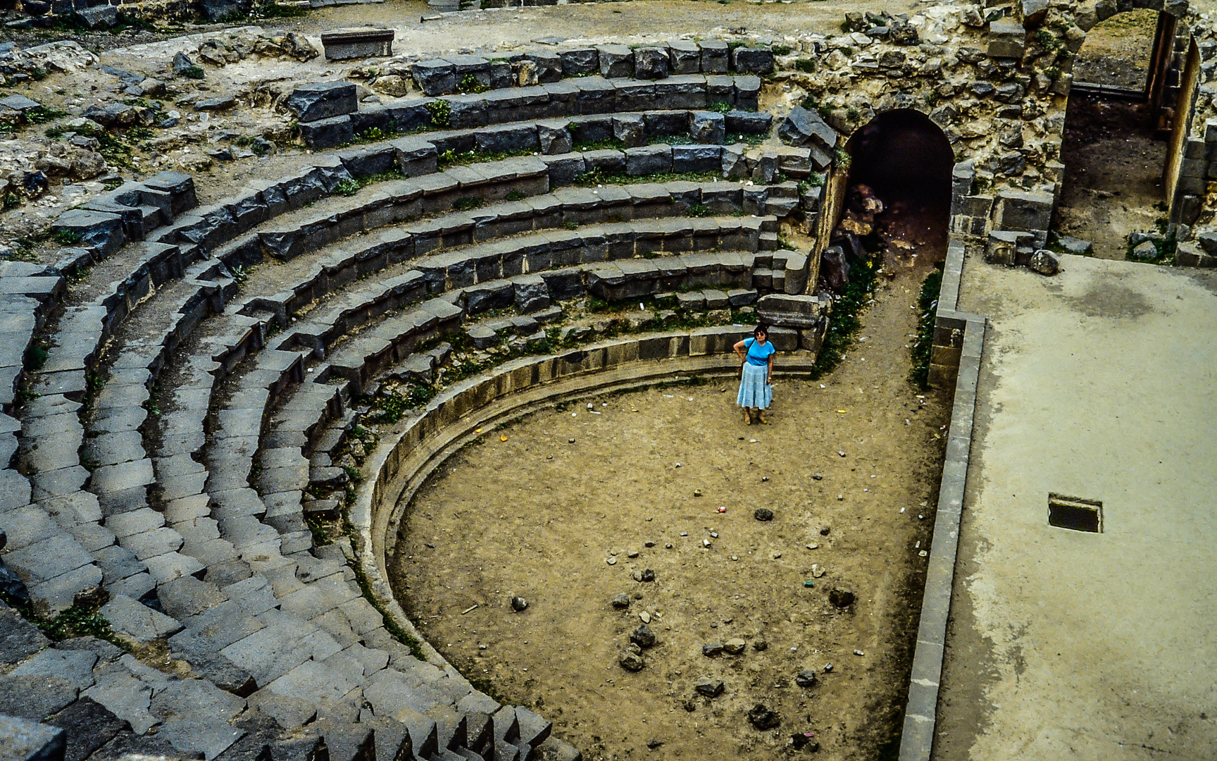 Das kleine antike Theater in Shaga.   .120_4262