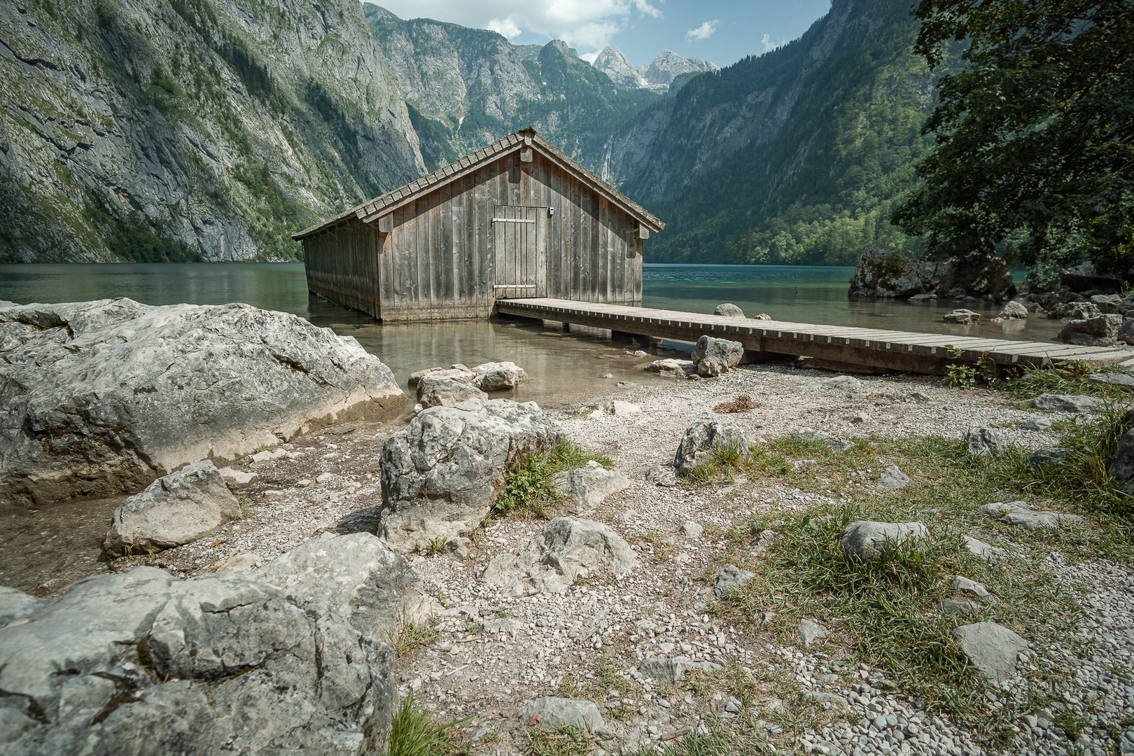 Das kleine Bootshaus am Obersee