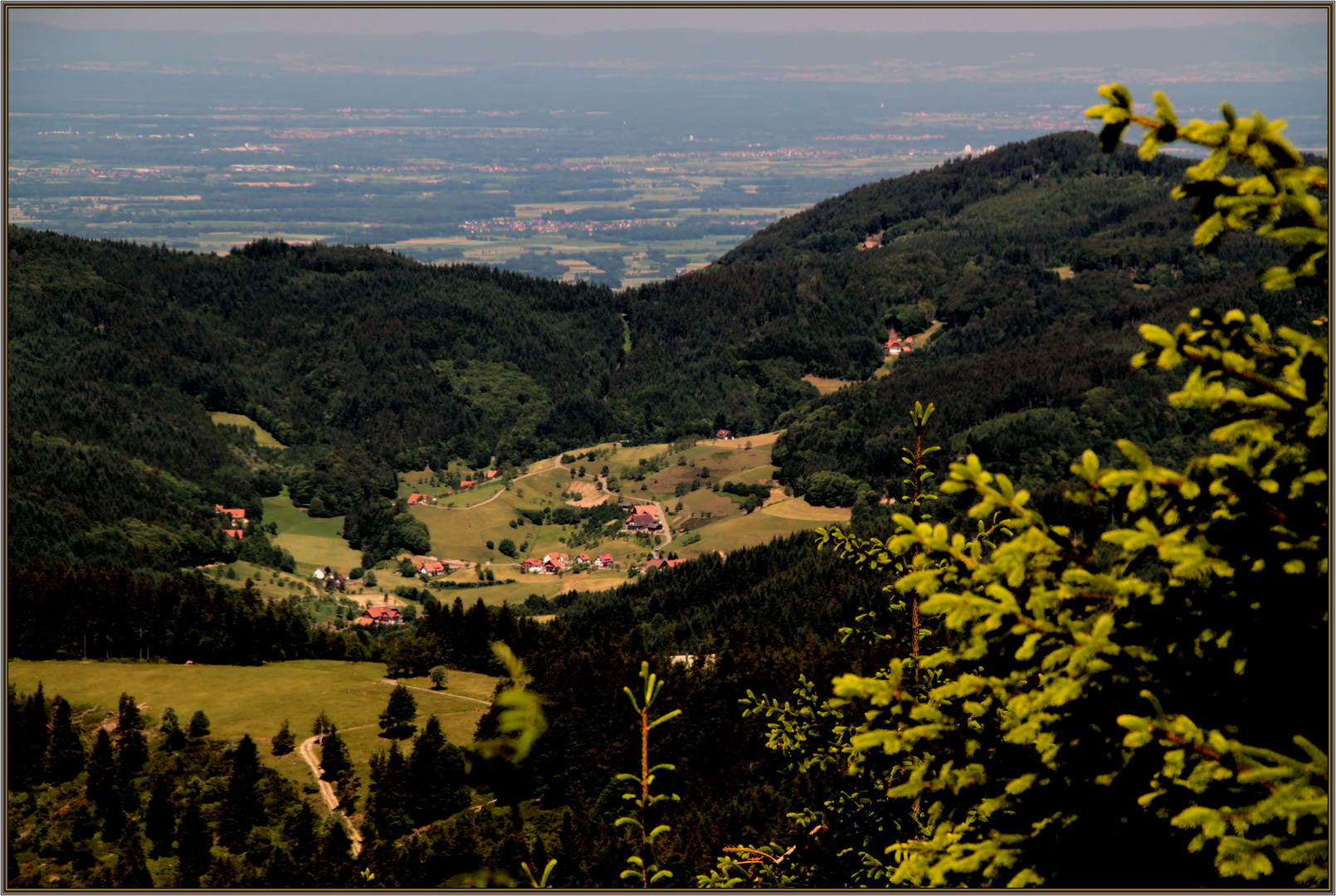 das kleine Dorf in mitten des noerdlichen Schwarzwald