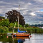 Das kleine Segelboot auf der Schlei 