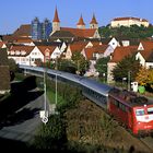 Das Kloster Ellwangen im Rücken...