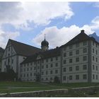 Das Kloster Engelberg am Abend