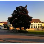 Das Kloster Hegne in der Abendsonne