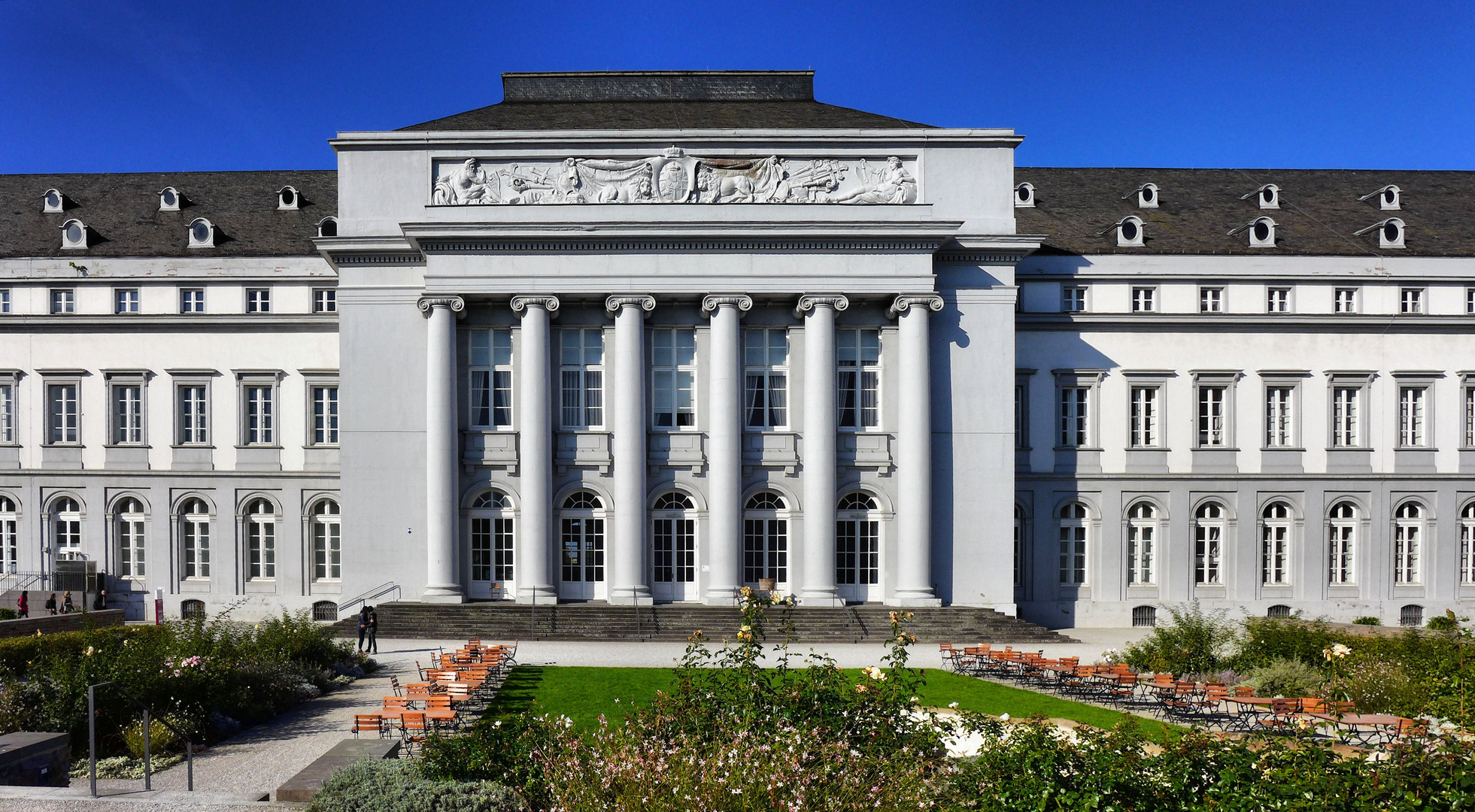 Das Koblenzer Schloss - die Rheinseite